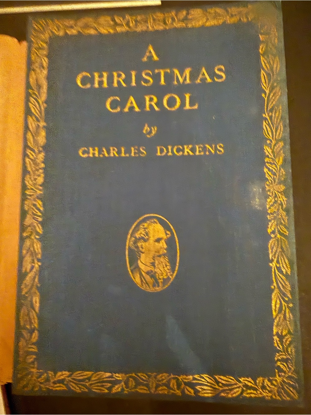 A Christmas Carol by Charles Dickens - Blue & Gold Decorative Hardcover